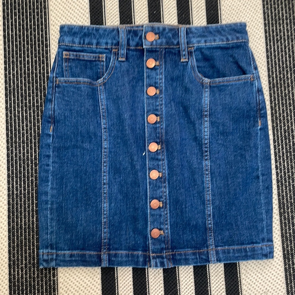 Madewell denim skirt, new with tags